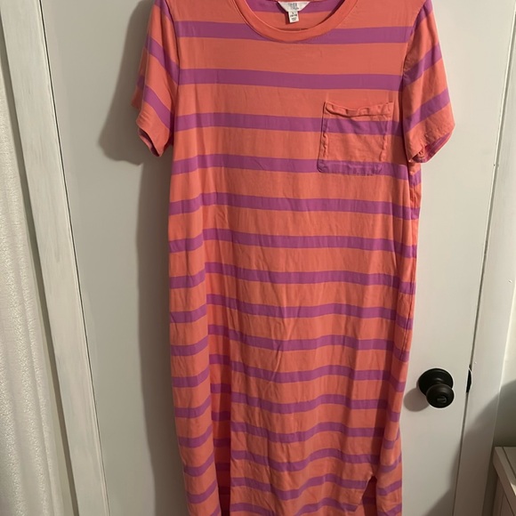 Time and Tru Stripe Dress L - Picture 1 of 3